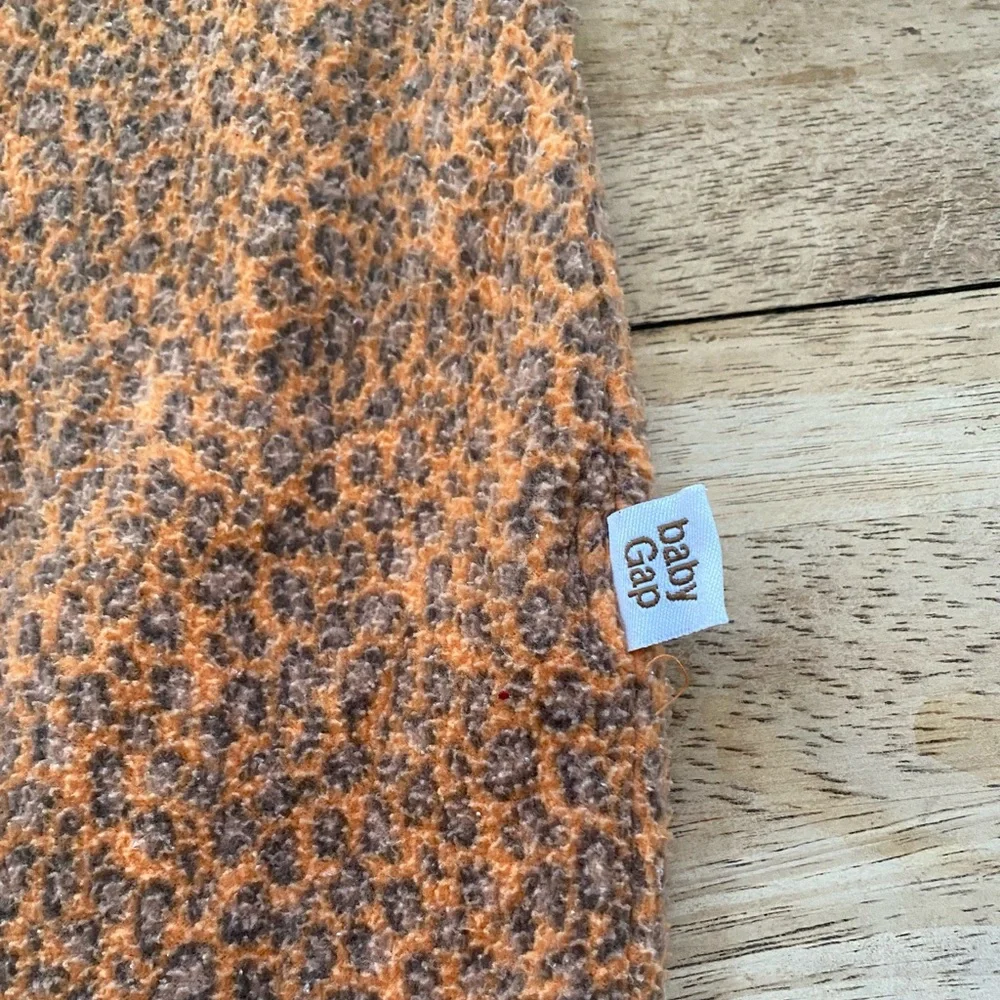 Vintage Baby Gap Infant Sz S 3-6 mo Leopard‎ Print Footie One Piece
